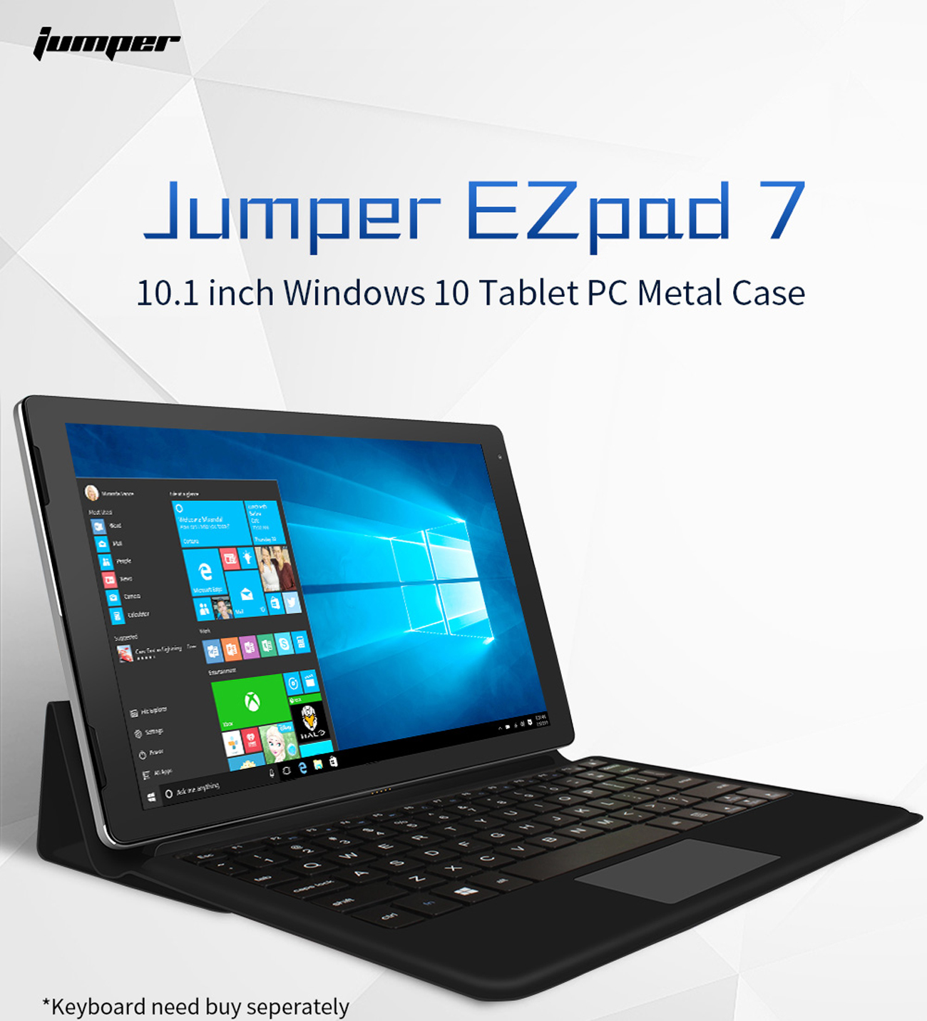 Jumper EZpad 7 Tablet 10.1 inch IPS Screen 4GB RAM 128GB Win10